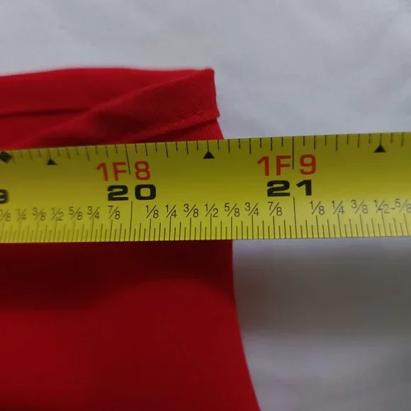 NWOT APT 9 Essentials Red Sheer Tank Sz L - Picture 8 of 8